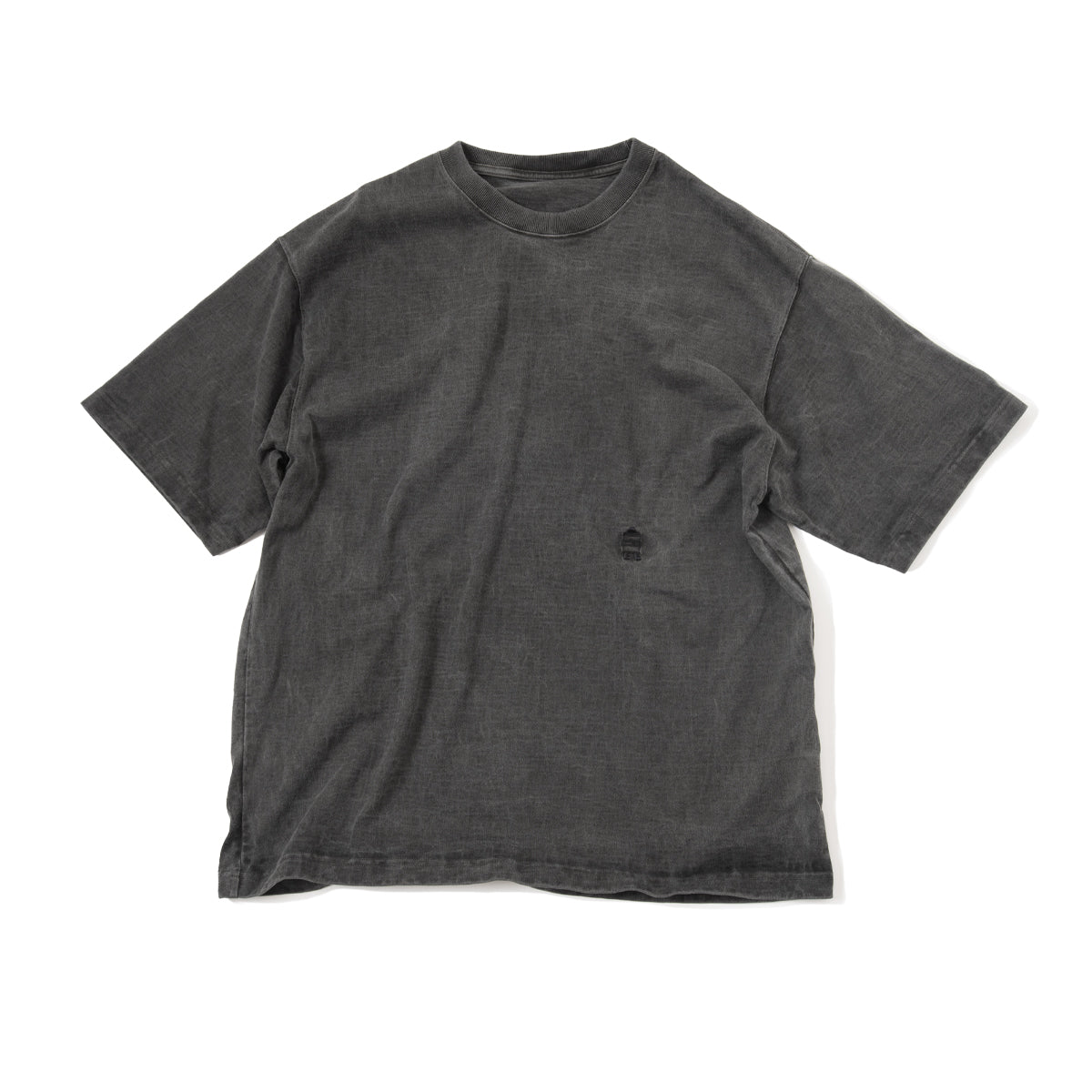 トップス KANDA BIIKI 10oz HEAVYORGANIC PRINTE TEE KANDA BIIKI /HEAVY ORGANIC TEE PIGMENT BELLY EMB LAUGH&SUNNYDAY