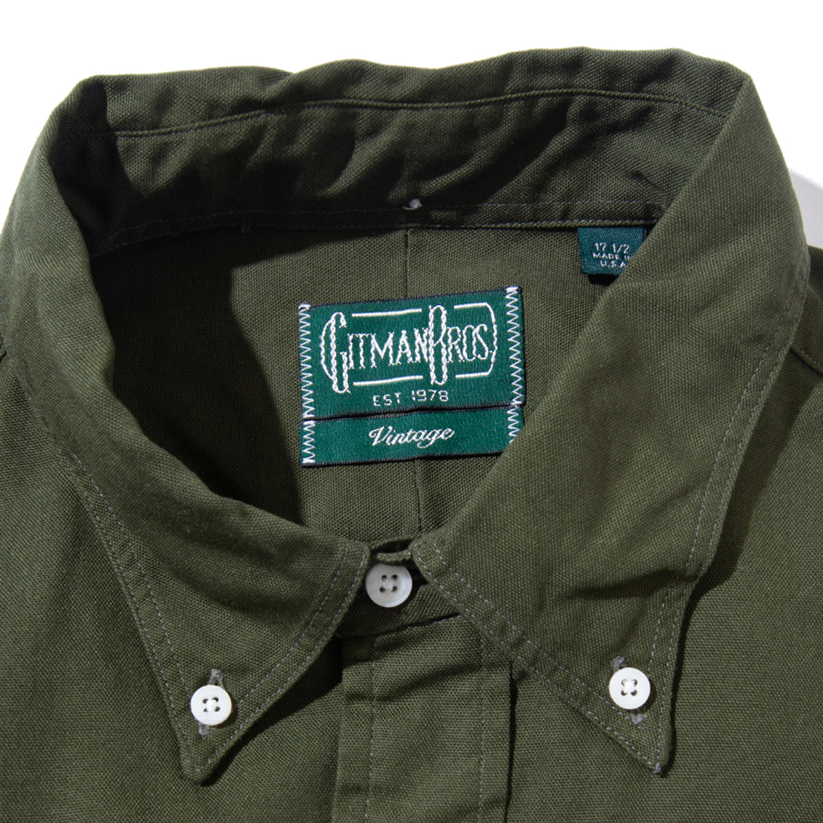 GITMAN VINTAGE /OVERSIZED OXFORD BD SHIRT OVERDYED – KANDA BIIKI