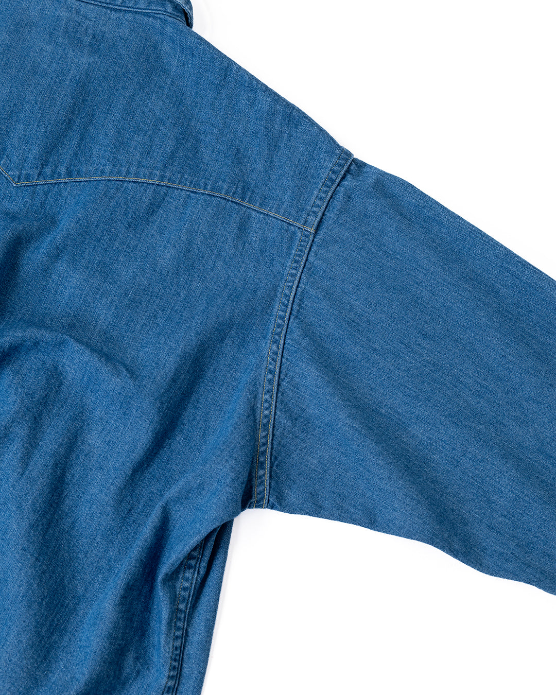 kanda biiki ブルーブルー　デニム　36 XLサイズ KANDA BIIKI STL0060 DENIM WESTERNSHIRT USED WASHED – KANDA BIIKI
